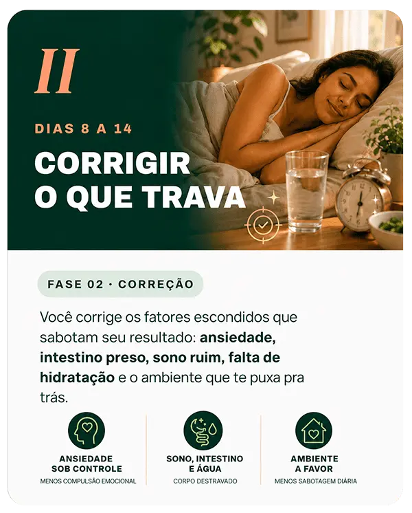 Fase 2 do Desafio ACT: corrigir o que trava nos dias 8 a 14
